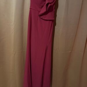 Lulu's One Shoulder Pink Dress